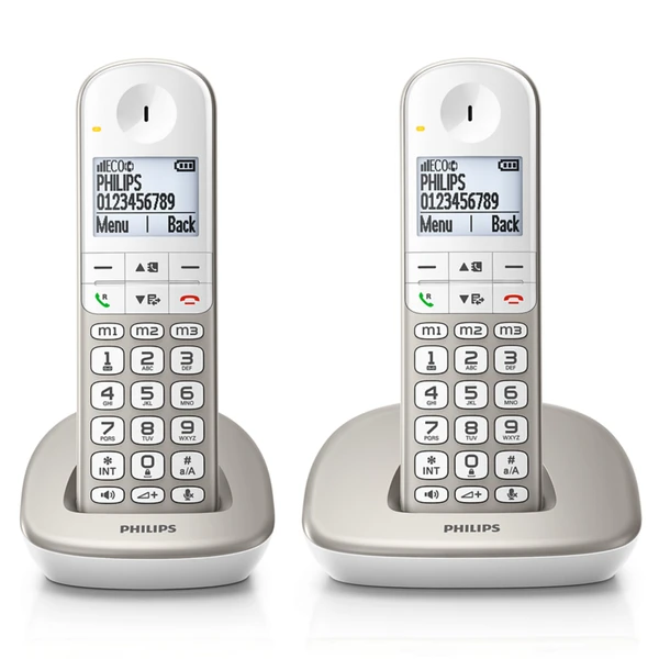 تلفن ثابت بیسیم برند فیلیپس مدل XL490 DECT ، صفحه نمایش بزرگ، تقویت صدا، سازگار با سمعک - تصویر 8