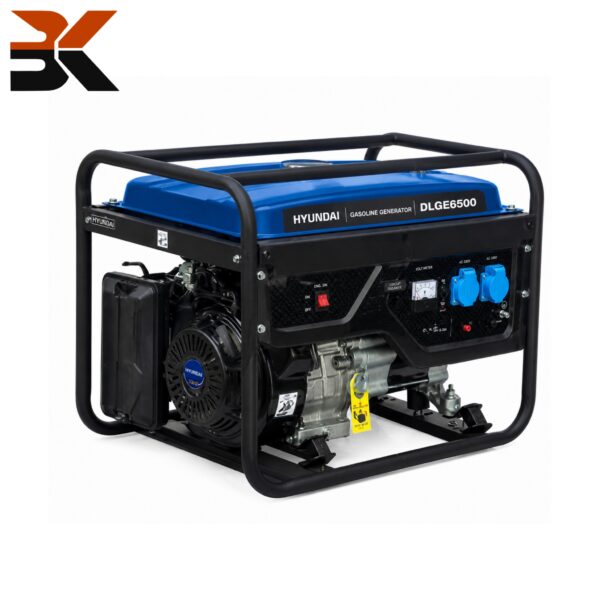 ژنراتور برق بنزینی ۵ کیلووات هیوندا مدل DLGE6500 چهار زمانه تک فاز (Stage V) با AVR و موتور قدرتمند ۱۴ اسب بخار