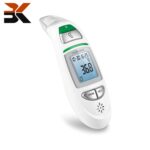 تب سنج دیجیتال 6 کاره مدیسانا TM 750 | تب‌سنج گوش و پیشانی با هشدار تب