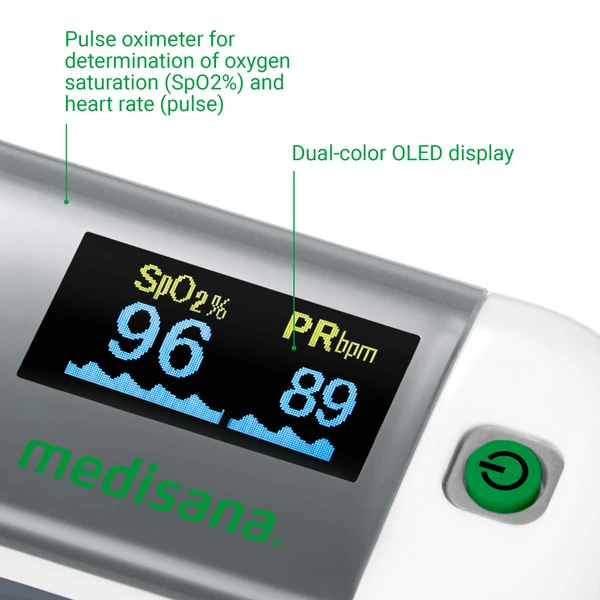 اکسیژن سنج انگشتی مدیسانا مدل PM 100 پالس اکسیمتر دیجیتال با نمایشگر OLED - تصویر 8