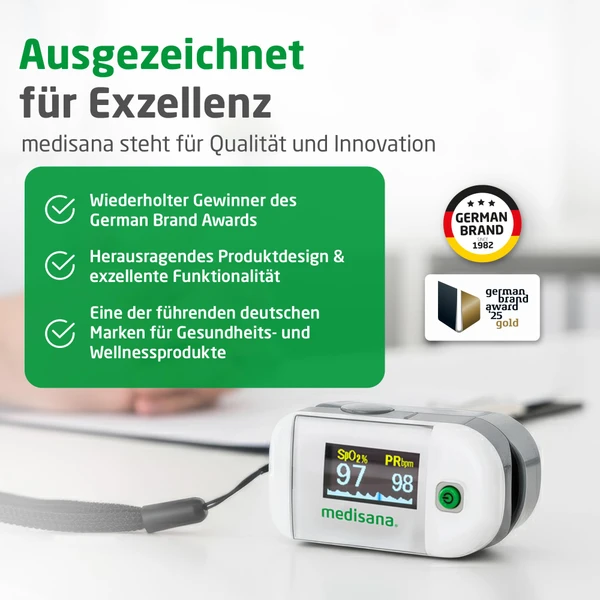 اکسیژن سنج انگشتی مدیسانا مدل PM 100 پالس اکسیمتر دیجیتال با نمایشگر OLED - تصویر 10