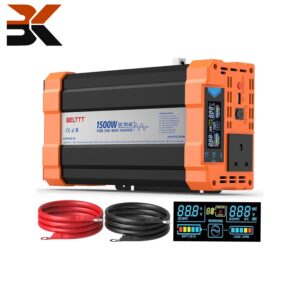 اینورتر برق 1500 وات بلت مدل BAP1500A موج سینوسی خالص 12وات به 230وات با نمایشگر LED